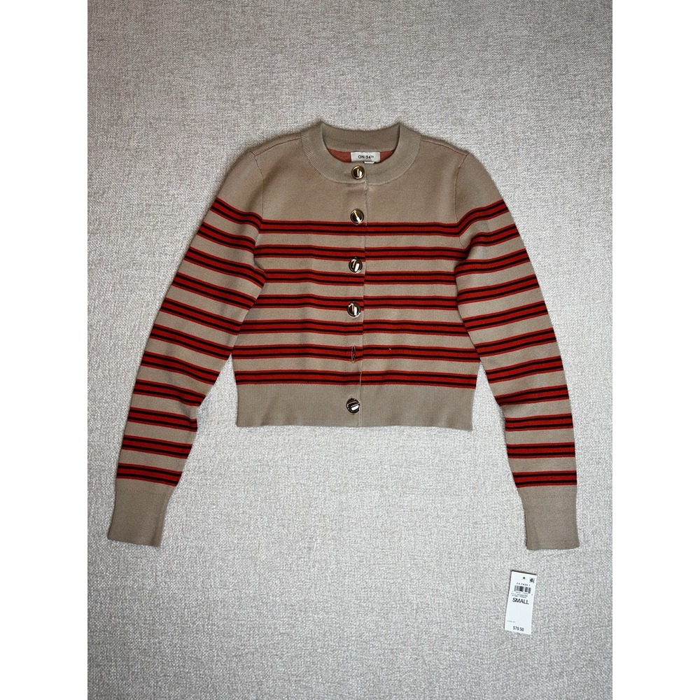 On 34th Womens Strips Sweater Size Small